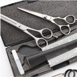 Professional Hairdressing Scissors Stainless Steel Sharp Blade Right Handed <b>Long</b> <b>Handle</b> Thinning <b>Shears</b> for Salon Use - Product Image 5