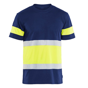 High Quality Custom Made <b>Men's</b> Hi Visibility Short Sleeve <b>Work</b> T-<b>Shirts</b> Breathable Heavy Duty Fabric <b>Men</b> Workwear T <b>Shirt</b> - Product Image 2
