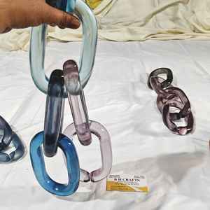 Modelo de Búho de Resina Ecológica Hecho a Mano, Decoración de Pared con Cadena de Eslabones para Interiores Elegantes - Product Image 3