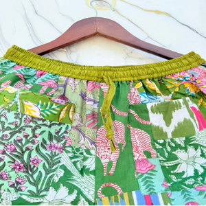 Shorts en coton à motifs, style festif et décontracté, séchage rapide, coupe ample, légers, pour les aventures hippies en vacances - Product Image 4