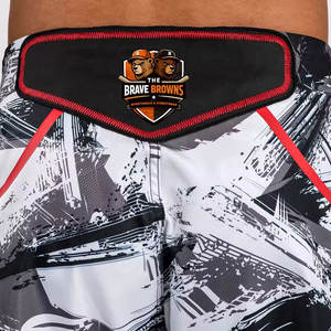 Pantalones Cortos de Entrenamiento de MMA para Hombre, Flexibles, Ligeros, de Secado Rápido, Duraderos y Cómodos, para Artes Marciales y Grappling, de Poliéster/Algodón, Marca BRAVE - Product Image 6