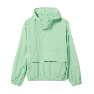 Mens Mint Green Hooded Windbreaker <b>Jacket</b> Lightweight <b>Pullover</b> Anorak Casual Outdoor Windproof <b>Rain</b> <b>Jacket</b> with Front Pocket - Product Image 1
