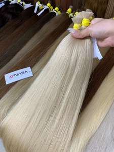 Super doble dibujado recto a granel extensiones de cabello humano precio del proveedor crudo vietnamita 100 gramos - Product Image 6