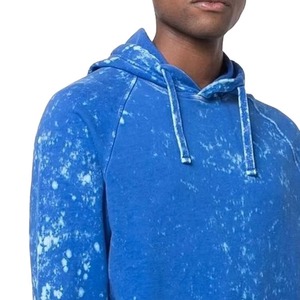 Sudadera con Capucha Azul Tie-Dye para Hombre 2026, Corte Regular, Manga Larga, Tejido de Algodón, Estilo Casual para Otoño, Nuevas Llegadas, 100% Algodón - Product Image 4