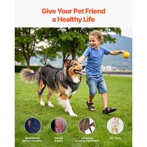 Attelle de genou réglable pour chien pour le soutien du ligament croisé antérieur et le soulagement de la douleur à l'arrière-tréteau - Product Image 6