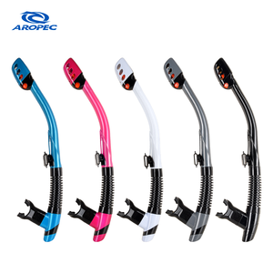 2026Aropec Professionnel 100% Dry Snorkel Tube de plongée flexible en silicone avec clip réglable pour la plongée en apnée OEM/ODM/OBM - Product Image 1