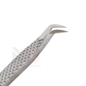 Stainless Steel Eyelash Tweezers Set <b>Smooth</b> Tip Plain Grip Multi Color Coated Professional Extension <b>Tools</b> - Product Image 6