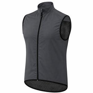 Chaleco de Ciclismo sin Mangas para Hombre, Cortavientos, Transpirable, de Malla - Product Image 1