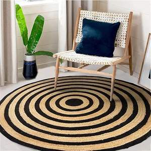 Alfombra de Yute, Tejido Plano, Trenzada, Impermeable, Ecológica, Apta para Mascotas, Resistente a las Manchas, Antideslizante, Lavable a Mano, Lavable a Máquina, Musulmana - Product Image 1