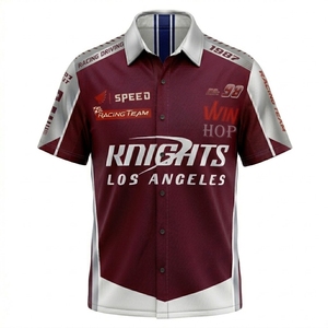 Camiseta personalizada con logo para equipo de carreras, jersey bordado transpirable para mecánicos, ropa para F1 y pistas de carreras. - Product Image 3