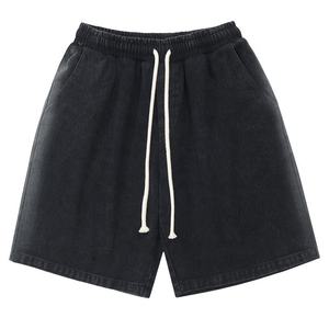 Shorts para Hombre con Lavado Ácido, Algodón, Estilo Urbano, Proveedor OEM con Logotipo Personalizado, Aspecto Vintage, Shorts para Hombre con Lavado Ácido, Corte Casual, Fabricante - Product Image 3