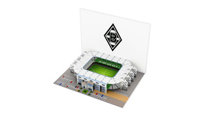 Borussia Mönchengladbach Stadium 3D Pop-Up Greeting Card Matte Varnish Digital Printing <b>Gift</b> - Product Image 2