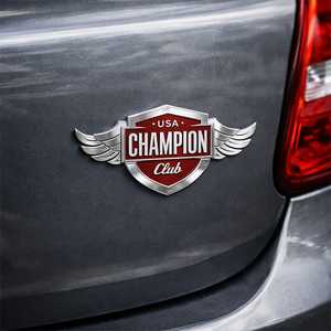 Emblemas de Coche de Zinc Chapados en Oro de Primera Calidad, Origen Vietnam |   Insignias Deportivas de Esmalte Suave Resistentes a la Intemperie |   Logotipo 3D Personalizado Anticorrosión - Product Image 6