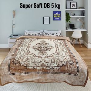 Luxury 100% Polyester Supersoft Mink Blanket 5.5 KG Soft Warm Winter Raschel Blanket Dot Pattern Folded for <b>Bed</b> Use Home Hotel - Product Image 3