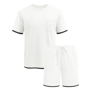 Men Casual Matching Outfit Manufacturer Cotton Cargo Shorts T Shirt Summer OEM ODM Bulk Supply - Product Image 6
