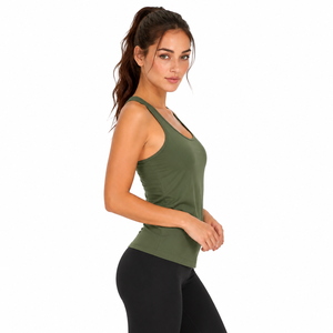 woman tank <b>top</b> comfortable sleeveless style soft fabric with durable quality perfect for training fitness <b>walking</b> and casual - Product Image 2