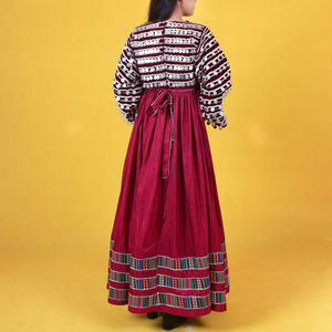 Robe de mariée afghane Kutchi rose et multicolore, robe de mariage Kutchi, robe tribale afghane, nouvelle robe Kuchi respirante - Product Image 4