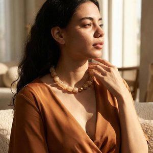 สร้อยคอไข่มุกทรงกลมทำมือจากเรซิ่น ดีไซน์หลากสี โดย Universal Overseas ในอินเดีย - Product Image 2