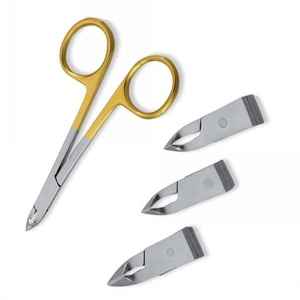 Tijeras profesionales y de primera calidad para cutículas de acero inoxidable con cuchillas reemplazables, herramienta para cortar cutículas. - Product Image 5