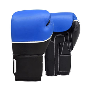 Guantes de Boxeo para Hombre con Cordones, Acabado Brillante, Tonos Perlados Metálicos, Cuero Vacuno Elástico - Product Image 4