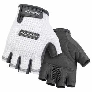 Guantes de Ciclismo KhumBro de Dedos Cortos, Transpirables, Antideslizantes, Acolchados, con Correa de Muñeca Ajustable y Cierre de Tirón, de Poliéster y Poliuretano - Product Image 5