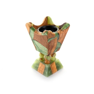 Decorative Eco-Friendly Resin & Redwood Wood Cone <b>Incense</b> <b>Holder</b> with Modern Handmade Design for Home Indian <b>Incense</b> All-Season - Product Image 2