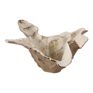Handmade Aluminum Tabletop Vase Modern Design 20 Inch Length Gold Finish Eco-Friendly Holds Water Decorative <b>Bowl</b> - Product Image 6