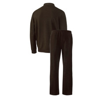 Ensemble de survêtement unisexe bleu marine grande taille style hip-hop, veste zippée avec poches latérales, pantalon à cordon de serrage, coupe ample, idéal pour le printemps, couleur unie