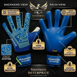 Wholesale High <b>grip</b> football gloves Professional goalkeeper gloves Custom design for USA market goalkeeper gloves - Product Image 6
