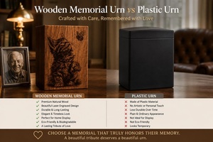 Urne funéraire personnalisée pour chat en forme de papillon, boîte commémorative en bois gravée, récipient pour cendres d'animaux de compagnie, style américain, durable, avec motif lune céleste - Product Image 1