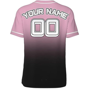 High Quality Silk Screen Printing Unisex Baseball Jerseys Custom Blank Wholesale Baseball Uniform Shirts 100% Organic Cotton - Product Image 3