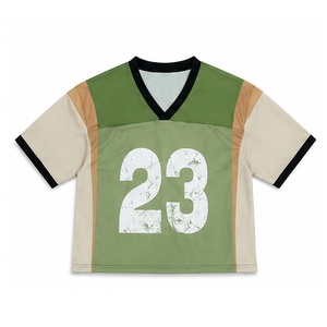 เสื้อเจอร์ซีย์แฟนอเมริกันฟุตบอลผ้าโพลีเอสเตอร์ตาข่ายน้ำหนักเบา ระบายอากาศได้ดี สำหรับผู้ใหญ่ ผู้ชาย ไซส์พลัส ปรับแต่งได้ แห้งเร็ว ต้านเชื้อแบคทีเรีย - Product Image 1