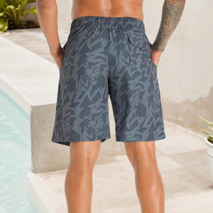 Men's Geometric Print Quick Dry Anti-UV Breathable <b>Swim</b> Shorts with Pockets Drawstring Waist Casual Board Shorts - Product Image 5