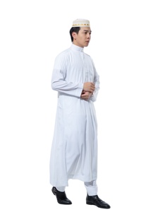 Thobe Islámico de Algodón de Alta Calidad para Hombre, Diseño Saudí, Thobe Largo Musulmán, Thobe Largo y Elegante para Hombre - Product Image 4
