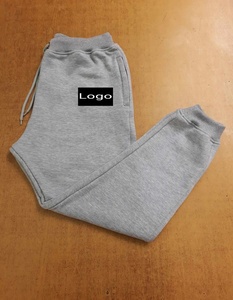 Slim Fit Hombres 100% Algodón 450 GSM Fleece Pantalones de chándal Colores personalizados Bordado Impreso Logo Bolsillo Cintura elástica Servicio OEM - Product Image 3