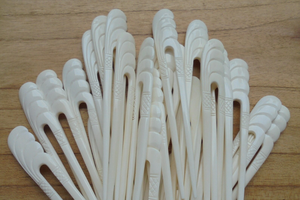 Épingle à cheveux en os de buffle de qualité supérieure, taille personnalisée, faite à la main, écologique, couleur naturelle, accessoires de coiffure pour - Product Image 4