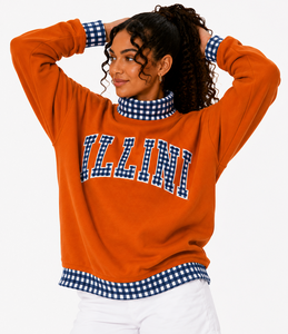 Wholesale Custom <b>Women</b>’s Cotton Fleece Pullover Oversized Mock Neck <b>Long</b> Sleeve Autumn Casual <b>Sweatshirt</b> - Product Image 6
