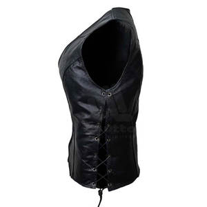 Chaleco de Mujer de Cuero Genuino de Alta Calidad con Cierre de Cremallera, Transpirable y Resistente al Viento - Precio Razonable - Product Image 6