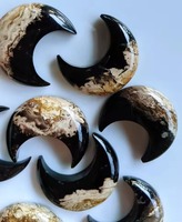 Cabochons en Agate Racine de Palmier Polie de Haute Qualité, Couleur Feu Bleu Lune Naturelle, Formes Mixtes, Pierres Précieuses en Vrac pour Bijoux Féminins