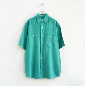 ผ้าไหมสีเขียวแบบส่าหรี/ชารี ทันสมัย ซึมซับเหงื่อ แห้งเร็ว ใส่ได้ทั้งชายและหญิง ทรงหลวม สบายๆ สำหรับฤดูร้อน สไตล์อินเดีย ปากีสถาน ความยาวปกติ - Product Image 1