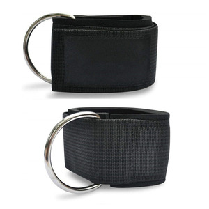 Durable Breathable Non-Slip Polyester Ankle Straps D-Ring for Weightlifting Padded Leg Cuffs for Cable Kickbacks Hip Abduction - Product Image 6