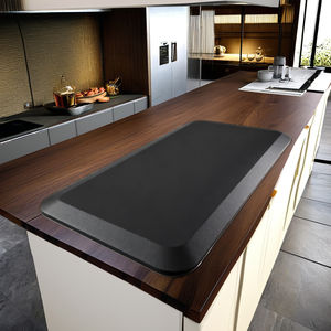 FOOTCARE Tapis de cuisine anti-fatigue épais en PVC, doux, rembourré, antidérapant, imperméable, lavable, couleur unie, fabriqué à la machine, moderne - Product Image 1