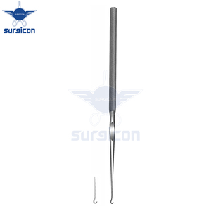 Gancho para Piel Barsky de 15 cm (6 Pulgadas) y 3 mm, Retractor Quirúrgico de Acero Inoxidable, Instrumento Médico para Cirugía Plástica Reconstructiva - Product Image 2