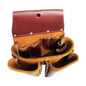 Manufacturer Custom Heavy Duty Hand Leather Multi <b>Tool</b> Fastener Bag <b>Belt</b> Pouch - Product Image 3