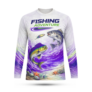 Jersey de Poliéster 100% Transpirable de Secado Rápido con Estampado UV, Talla Grande, Manga Larga, para Venta al Por Mayor, Protección Solar UPF +50 - Product Image 5