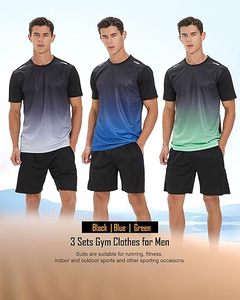 Conjunto Deportivo Personalizado para Hombre, Chaqueta y Pantalones Cortos para Gimnasio, Sublimado, Ropa Deportiva para Correr, Proveedor OEM ODM - Product Image 3