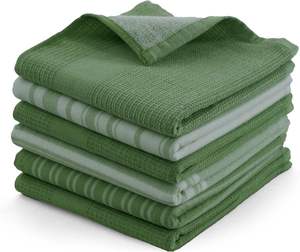 Eco Friendly Premium Woven Cotton Kitchen Dish Towel <b>Machine</b> Washable Quick Dry Lint Free Solid Color - Product Image 1