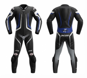 Traje de Carreras Personalizado para Hombre en Cuero Vacuno/Canguro, Mono de Una Pieza con Armadura de Nivel 2 CE, Hecho a Medida, Protección OEM - Product Image 1