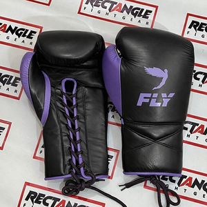 Fabrication en usine de gants de boxe sur mesure, 100% cuir véritable, professionnels, à lacets. - Product Image 1