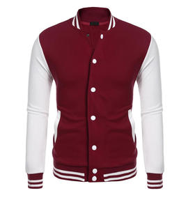 Blouson universitaire d'hiver style collège à boutons-pression en laine, tenue décontractée superposée, vêtements de sport, mode urbaine, fourrure de mouton, fabrication OEM - Product Image 3